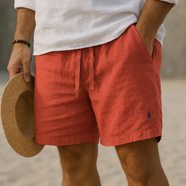 Capri Heritage Linen Shorts — Premium Linen Bermuda Shorts